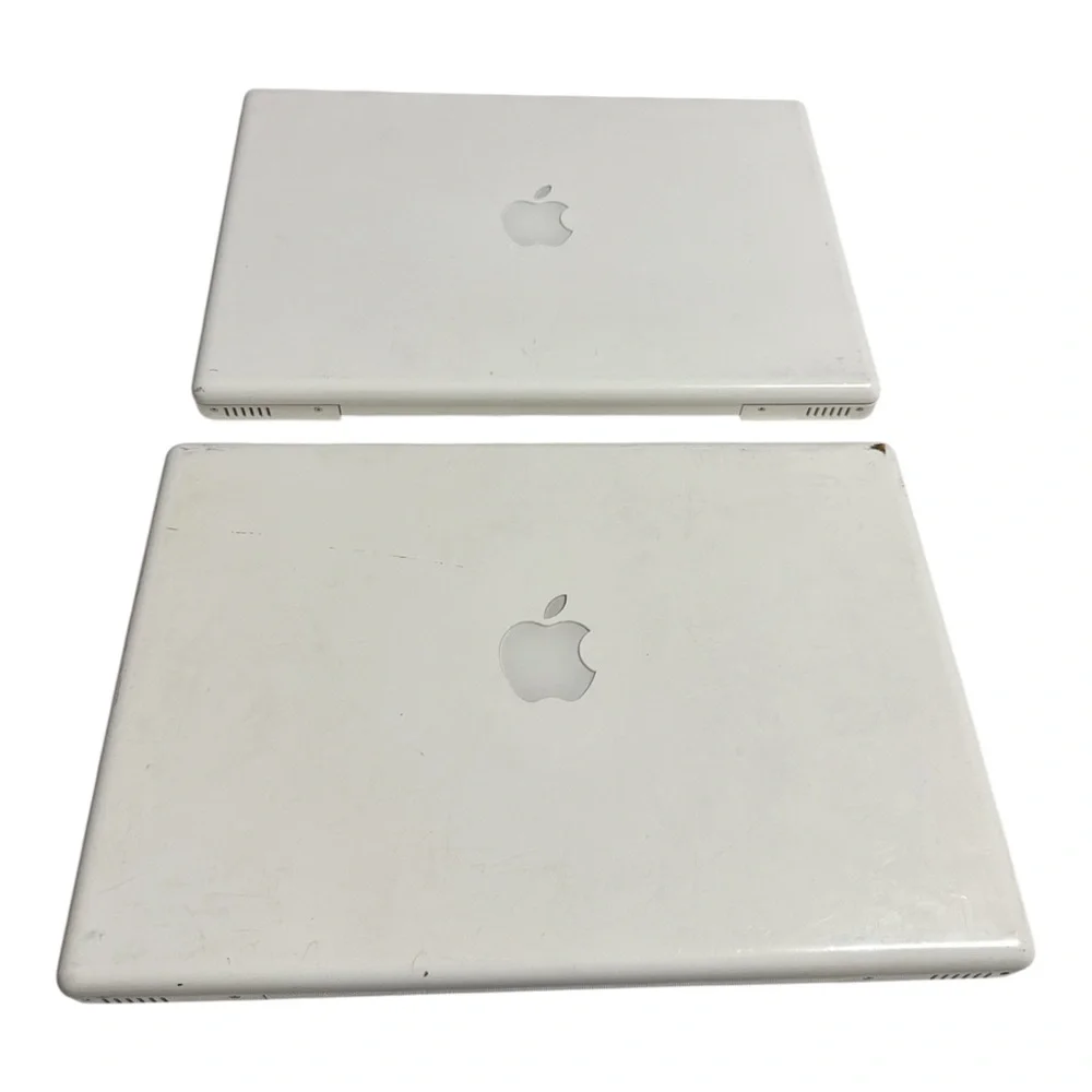 Apple White MacBook Pair with White Keyboards